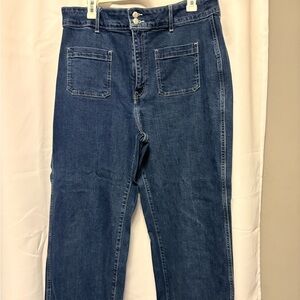 Old Navy Women's Dark Blue Boyfriend Jeans